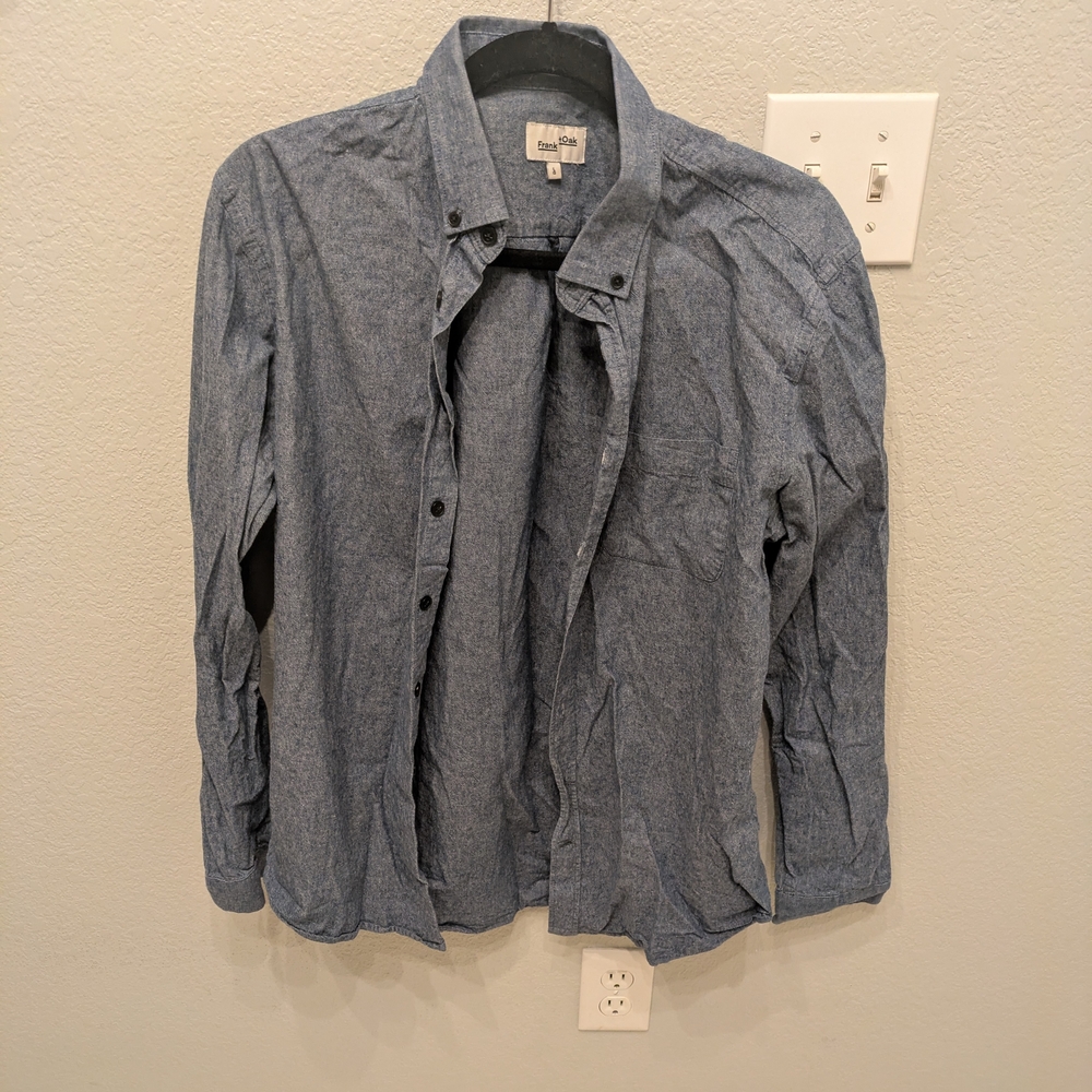 Blue Button-Up Shirt